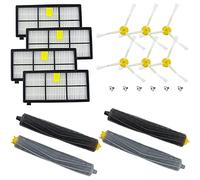 Qwertfeet Principale Sostituzione Spazzole di Gomma Filtri per 870 880 800 Seria Robot Aspirapolvere Kit Accessori