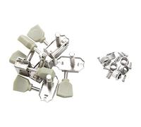 Qwertfeet Un Set 6 Pz Giada Verde Trapezoide Pulsante Bloccato Corda Tuning Pegs Chiave Sintonizzatore Testa Macchina per Chitarra Blocco Stile