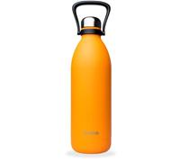 Qwetch - Borraccia Termica 1,5L in Acciaio Inox Arancione - 48h Freddo, 16h Caldo - Impermeabile, Senza BPA & Riutilizzabile - Bottiglia Termica con Manico per Sport, Escursioni, Ufficio, Campeggio