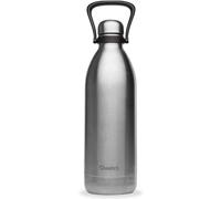Qwetch - Borraccia Termica 2L in Acciaio Inox Spazzolato - 48h Freddo, 1 2000 ml