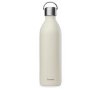 QWETCH - Borraccia Termica Active 1 L Sabbia - Bottiglia termica in Acciaio Inox 90% Riciclato - Mantiene freddo per 24 ore e caldo per 12 ore - Senza perdite & senza BPA - Con ansa ergonomica