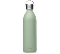Qwetch - Borraccia Termica Active 1 L Verde Lime - Bottiglia termica in Acciaio Inox 90% Riciclato - Mantiene freddo per 24 ore e caldo per 12 ore - Senza perdite & senza BPA - Con ansa ergonomica