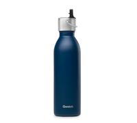 Qwetch - Borraccia Termica Active 600ml Blu Notte - Bottiglia termica in Acciaio Inox 90% Riciclato - Mantiene freddo per 24 ore e caldo per 12 ore - Senza perdite & senza BPA - Con boccaglio sportivo