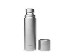 Qwetch - Borraccia Termica Inox 750ml - Thermos con Gobelet Inox Riciclato - 24h Freddo e 12h Caldo - Impermeabile, Senza BPA & Ideale per Caffè e Tè