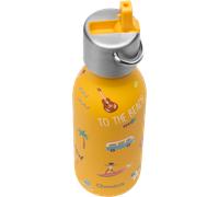 QWETCH - Borraccia Termica Bambini 350ml - Kids Honolulu Giallo Curry con Beccuccio - Borraccia Acciaio Inox - 24h Freddo, 12h Caldo - Ermetica & Senza BPA - Ideale per Scuola, Sport e Uscite