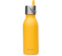 QWETCH - Borraccia Termica Bambini 350ml - Kids Giallo Curry con Beccuccio - Borraccia Acciaio Inox - 24h Freddo, 12h Caldo - Ermetica & Senza BPA - Ideale per Scuola, Sport e Uscite