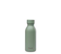 Qwetch - Bottiglia isotermica 350 ml verde tiglio - ICON - Borraccia ultra-compatta ed elegante in acciaio inox riciclata - 24 ore freddo/12 ore calda - Impermeabile e Nomade