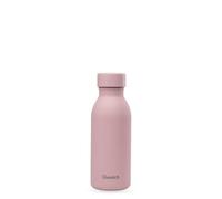 Qwetch - Bottiglia isotermica da 350 ml pastello rosa - ICON - Borraccia ultra-compatta ed elegante in acciaio inox riciclata - 24 ore freddo/12 ore calda - Impermeabile e Nomade