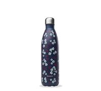 Qwetch - Bottiglia isotermica Originals Hanami Blu 750 ml - 24 ore Freddo e 12 ore Caldo - Impermeabile, senza BPA e riutilizzabile - Borraccia termica in acciaio inox per sport, viaggi, ufficio,