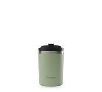 QWETCH - Tazza da viaggio isotermica - Verde tiglio, 240 ml - Thermos caffè e tè in acciaio inox - 6 ore caldo e 12 ore freddo - compatto e impermeabile, tazza da viaggio