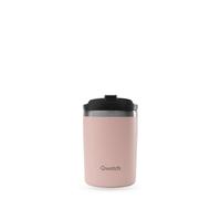 QWETCH - Tazza termica da viaggio - Rosa pastello 240 ml - Thermo Café & Tè in acciaio inox - 6 ore caldo e 12 ore freddo - Compatto & impermeabile, tazza da viaggio