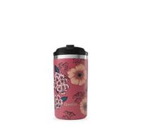 QWETCH - Travel Mug Tazza Termica Inox 350ml Anemoni - Thermos Caffè & Tè - 6H Caldo / 12H Freddo - Mug Isotermico Senza BPA - Tazza da Viaggio a Tenuta Stagna