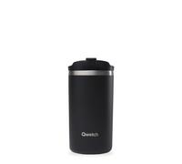 QWETCH - Travel Mug Tazza Termica Inox 350ml Nero - Thermos Caffè & Tè - 6H Caldo / 12H Freddo - Mug Isotermico Senza BPA - Tazza da Viaggio a Tenuta Stagna