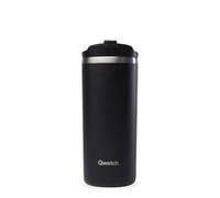 QWETCH - Travel Mug Tazza Termica Inox 470ml Nero - Thermos Caffè & Tè - 6H Caldo / 12H Freddo - Mug Isotermico Senza BPA - Tazza da Viaggio a Tenuta Stagna