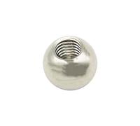 QWFVHJ Dadi Manopola, 1 pz Dado Filettato Diametro M3 Sfere di Foratura in Acciaio Inox Metrico Femmina Foro Cieco Sfera Perlina Liscia Esterno 5-50mm(20mm x M3)