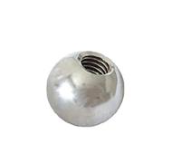 QWFVHJ Dadi Manopola, Dado Filettato Diametro 3mm M3 Metrico Acciaio Inox Sfere di Foratura Filettatura Femmina Foro Cieco Perlina Liscia Sfera Esterno 5-50mm(45mm x M3)