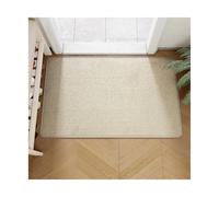 QWFVHJ Zerbino for esterni, tappeti for zerbini, zerbino in finta iuta, stile semplice, durevole, ogni tappeto for ingresso(White,60 x 90 cm (Rectangular))