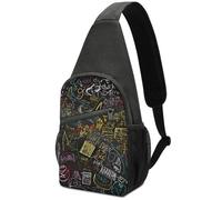 QWHJK Borsa a tracolla multifunzione, borsa a tracolla con stampa di formula matematica, da donna, piccola borsa a tracolla