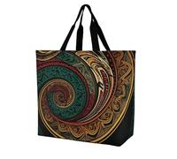 QWHJK Shopping Tote Bag,Dark Teal HD Immagini Stampa Bulk Tote Bags,crossbody Tote Bag,borse della spesa riutilizzabili