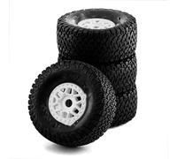 QWHTYO Auto RC Ruote Pneumatici Compatibile con ARRMA per Mojave per FS off-Road Buggy RC Car 4 Pezzi 138mm 1/7 Desert Short Course Truck Tire 17mm Wheel Hex(White)