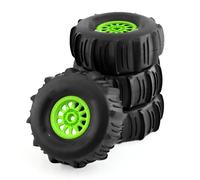 QWHTYO Auto RC Ruote Pneumatici Compatibile con ARRMA per Mojave per TRAXXAS 1/7 off-Road per Buggy per Desert Short Course Truck 4 Pezzi 138mm Pneumatico Sabbia 17mm Ruota Esagonale(Green)