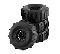 QWHTYO Auto RC Ruote Pneumatici Compatibile con ARRMA per Mojave per TRAXXAS 1/7 off-Road per Buggy per Desert Short Course Truck 4 Pezzi 138mm Pneumatico Sabbia 17mm Ruota Esagonale(Black)