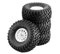 QWHTYO Auto RC Ruote Pneumatici Compatibile con ARRMA per Mojave per TRAXXAS per UDR 1/7 RC Auto 138mm off-Road per Buggy per Desert Short Course Truck Tire 17mm Wheel Hex(White)