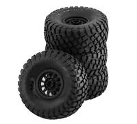 QWHTYO Auto RC Ruote Pneumatici Compatibile con ARRMA per Mojave per TRAXXAS per UDR 1/7 RC Auto 138mm off-Road per Buggy per Desert Short Course Truck Tire 17mm Wheel Hex(Black)