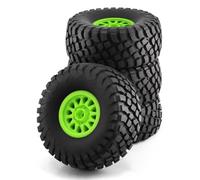 QWHTYO Auto RC Ruote Pneumatici Compatibile con ARRMA per Mojave per TRAXXAS per UDR 1/7 RC Auto 138mm off-Road per Buggy per Desert Short Course Truck Tire 17mm Wheel Hex(Green)