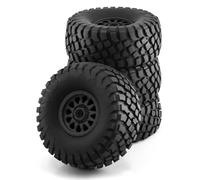 QWHTYO Auto RC Ruote Pneumatici Compatibile con ARRMA per Mojave per TRAXXAS per UDR 1/7 RC Auto 138mm off-Road per Buggy per Desert Short Course Truck Tire 17mm Wheel Hex(Black)