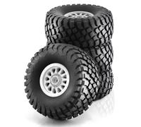 QWHTYO Auto RC Ruote Pneumatici Compatibile con ARRMA per Mojave per TRAXXAS per UDR 1/7 RC Auto 138mm off-Road per Buggy per Desert Short Course Truck Tire 17mm Wheel Hex(White)
