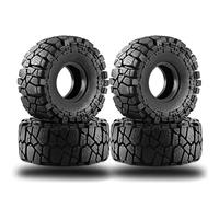 QWHTYO Auto RC Ruote Pneumatici Compatibile con Axial per SCX10 per PRO per Capra per TRX4 per D90 per Redcat 1/10 RC Crawler Auto 1.9 Pneumatico in Gomma Ruota Pneumatico 4 PZ