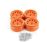 QWHTYO Auto RC Ruote Pneumatici Compatibile con Axial per SCX10 per Wraith 90018 RR10 Bomber RBX10 RC 1.9 "Beadlock Buggy Bully Comp Wheel Rim Pneumatici 115 * 45MM RC Crawler(Color2)