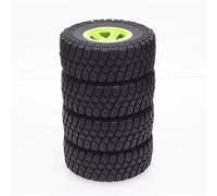 QWHTYO Auto RC Ruote Pneumatici Compatibile con Remo RP2046 per Huanqi 727 per Slash 1:10 Camion A Percorso Breve per Modellini di Auto Che Corrono per Strada per Pneumatici per Buggy(Green)