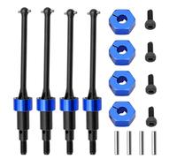 QWHTYO Compatibile con Arrma per Granite per Grom per Typhon 1/18 Accessori per Auto RC Alberi di Trasmissione CVD Anteriori E Posteriori in Metallo (4 Pezzi) RC Car Upgrade(1set)