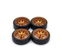 QWHTYO Compatibile con Wltoys K969 K979 K989 K999 P929 P939 284131 Iw04m Iw02 per Dgawd per Mini-Q per KYOSHO 1/28 RC Car Parts Ruote da Drift da 27 Mm RC Car Upgrade(Yellow)