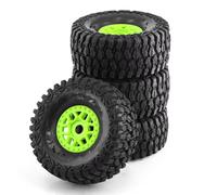 QWHTYO RC Pneumatici Compatibile con ARRMA per Mojave per TRAXXAS 1/7 RC Auto per Desert Short Course Truck off-Road per Buggy 135mm Pneumatico 17mm Ruota Esagonale(Green)