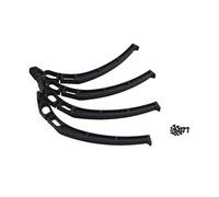 QWinOut 140MM High Landing Gear Skid Wheels Tripod for DIY FPV Aircraft Compatible for DJI F450 F550 RC Quadcopter Hexacopter Multirotor (Black)