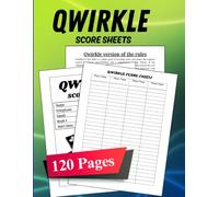 Qwirkle Score Sheets: Record Pages For Every Game Session