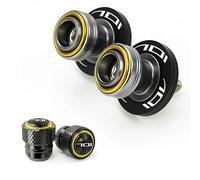 QWLMST Viti Accessori per Cavalletto Sgancio Laterale del Forcellone della Motocicletta per Husqvarna Svartpilen 701 Moto SM 701 Enduro Te 701 Bilanciere a Braccio oscillante-Gold-Combo