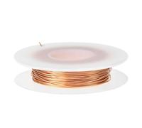 QWORK® ø0.5mm x 50m Filo di Rame Puro Nudo T2 per Saldatura e Fai da Te