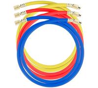 QWORK® 1.5 m Tubo di Ricarica Refrigerante, Tubi di Riempimento del Refrigerante 1/4'' 600-3000PSI Alta Pressione