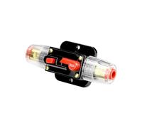 QWORK® 1 pezzi 50A interruttore di circuito, portafusibile automatico Ripristina fusibile Inverter per protezione audio dell’auto