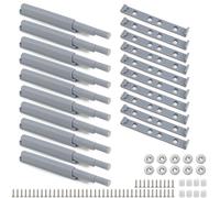 QWORK® 10 Pezzi Push Pull per Ante, Push to Open Chiusura Magnetica per Ante Mobili e Cassetti