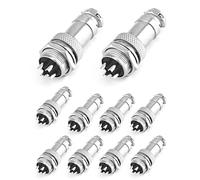 QWORK® 10 Pz Connettore Aviazione 4 Pin GX16 Aviazione Adattatore Maschio Femmina Spina Presa