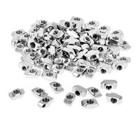 QWORK® 100 pezzi dadi a testa martello, dadi con scanalatura a T M6 per profili in alluminio da 30 mm