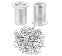 QWORK® 100 Pezzi Rivetti Filettati M8, dadi rivetti filettati, lega di alluminio, per il fissaggio di decorazioni per mobili artigianali