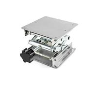 QWORK® 100 x 100mm Piattaforma Sollevamento Laboratorio, Strumento di Sollevamento in Acciaio inossidabile per Esperimenti di Laboratorio Carico Massimo 5KG