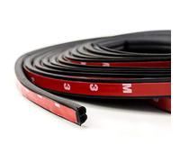 QWORK® 10M Guarnizione Autoadesiva in Gomma, Forma B Bordo Protettore per Porta Auto (5M x 2 Rotoli)