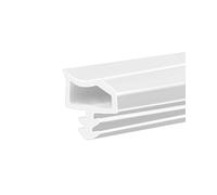 QWORK® 10M Guarnizione porte in gomma - Larghezza battuta 10 mm - Larghezza fessura 4 mm - Riduzione del rumore e della polvere (bianco)